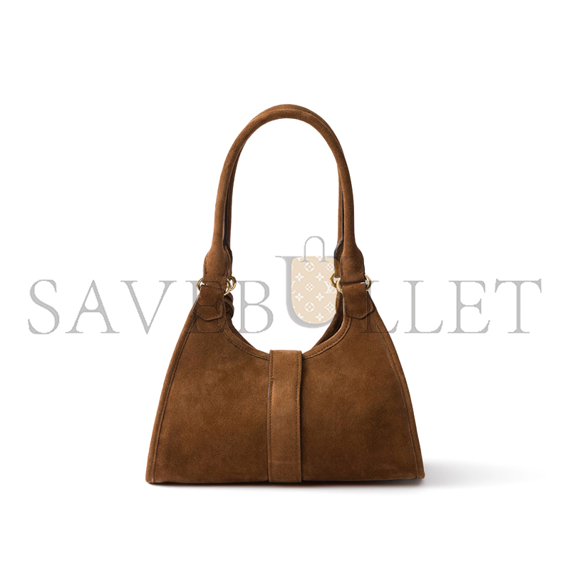 PRADA SMALL SUEDE TOTE BAG 1BG580 (26*18*12cm) PRADA SMALL SUEDE TOTE BAG 1BG580 (26*18*12cm)